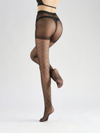 mini dot with solid 2 pack sheer tights